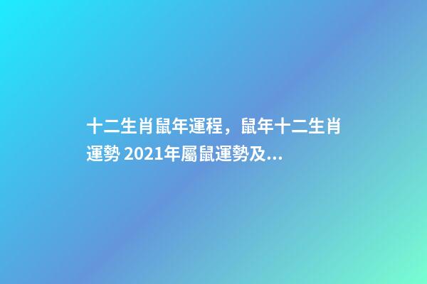 十二生肖鼠年運程，鼠年十二生肖運勢 2021年屬鼠運勢及運程，2021年屬鼠運勢怎樣-第1張-觀點-玄機派